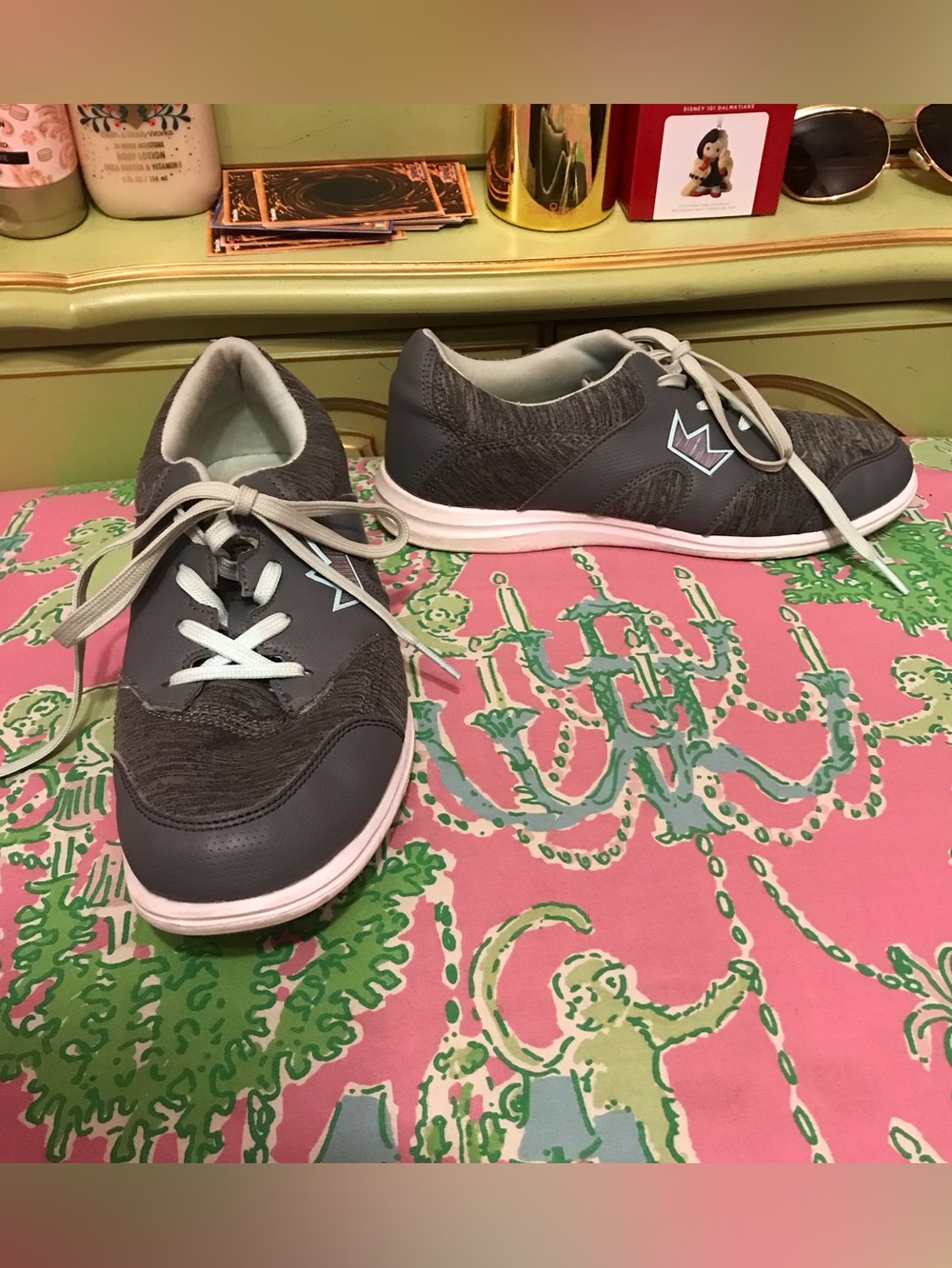Brunswick Karma Sport Grey mint teal Bowling Shoes Women's size 7